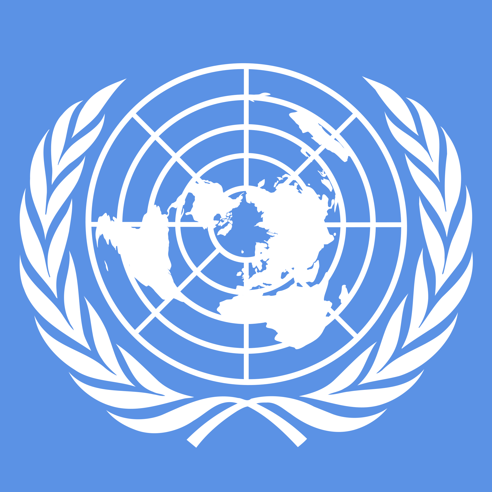 Logotyp för FN - Förenta nationerna