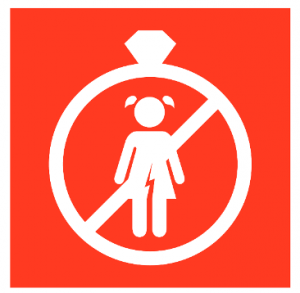 Delmål 5.3 i Agenda 2030. Målet förbjuder barnäktenskap och könsstympning