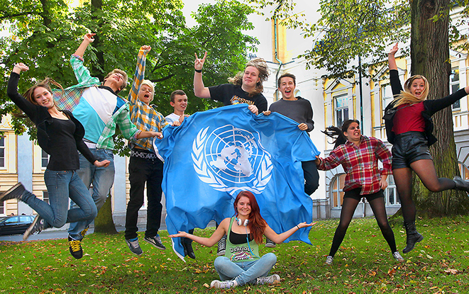Elever på FN-skola