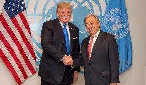 Donald Trump och Antonio Guterres