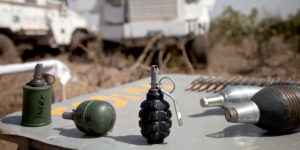 Olika typer av minor och handgranater. Foto: UN Photo/Marco Dormino
