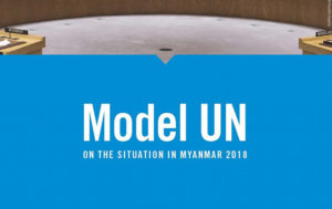FN-rollspel om situationen i Myanmar på engelska