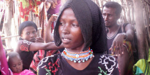 Sadiya Abubakar och hennes familj i Etiopien. Foto: UNFPA