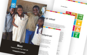 Bild på PDF-dokument som innehåller pedagogiska övningar om projektet Minor.