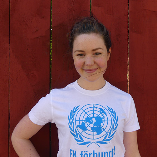 Erika, internationell praktikant på FN-förbundet i Armenien 2019
