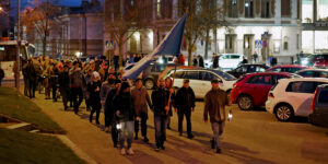 Ljusvaka mot kärnvapen med Varbergs FN-förening