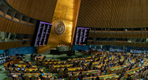 FN:s generalförsamling i en fortsatt särskild nödsession om Ukraina.